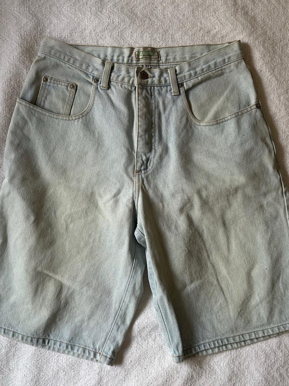 Guess Men's Pale Blue Denim Shorts